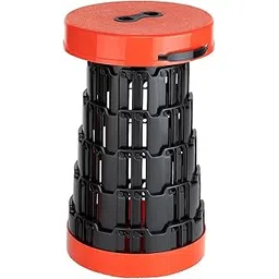 CATLIYER Upgraded-Portable Retractable Folding Stool, Collapsible Telescoping Foldable Camping Stool for Adults for Outdoor Fishing Hiking Gardening Travel BBQ 1 Pc - Plastic-image-7