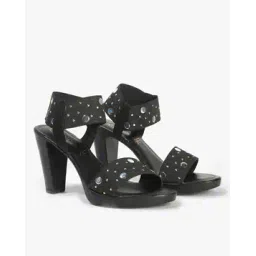 catwalk Embellished Ankle-Strap Chunky-Heeled Sandals-picture-34