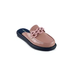 Catwalk Western Embellished Round Toe Mules Flats-picture-37