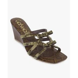 catwalk Women Embellished Open-Toe Platforms-picture-52