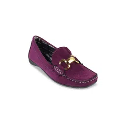 Catwalk Women Purple Suede Loafers-picture-24