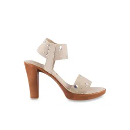 Catwalk Women's Beige Ankle Strap Sandals-picture-30