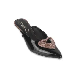 Catwalk Women's Black Mule Stilettos-picture-16