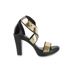 Catwalk Women's Gold Cross Strap Sandals-picture-39