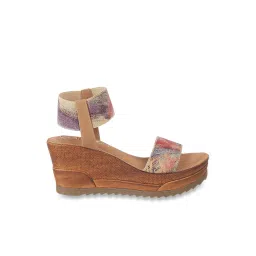 Catwalk Women's Multicolor Ankle Strap Wedges image 1