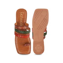 Catwalk Women's Multicolor Toe Ring Sandals image 3