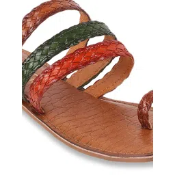 Catwalk Women's Multicolor Toe Ring Sandals image 4