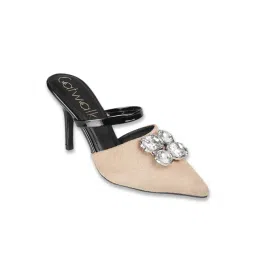 Catwalk Women's Wall St Boho Chic Beige Mule Shoes-picture-28