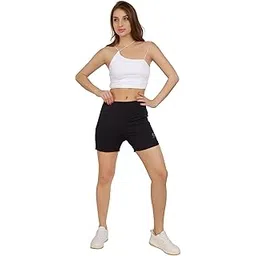 caustic Women’s Hot Pants - 4-Way Stretch Quick Dry Gym Shorts for Running Cycling Yoga - Ultra Soft Activewear Underskirt Athletic Tights-picture-32