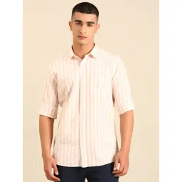 Cavallo by Linen Club White Linen Slim Fit Casual Shirt-picture-29