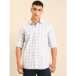 Cavallo by Linen Club White Linen Slim Fit Casual Shirt-picture-38