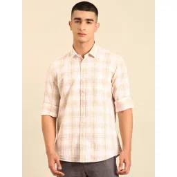 Cavallo by Linen Club White Linen Slim Fit Casual Shirt-picture-26