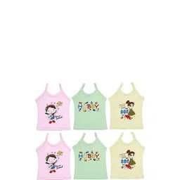 CAVENDERS Girls Pack Of 6 Innerwear Vests-image-1