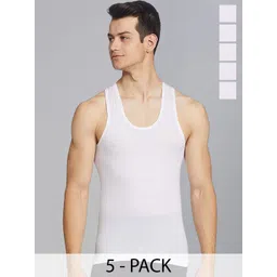 CAVENDERS Men Pack Of 5 Pure Cotton Undershirt Vests White Premium quality Dno-v145st-picture-28