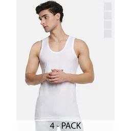 CAVENDERS Pack Of 4 Pure Cotton Basic Innerwear Vests soft White Premium quality Dno-v13st-picture-20