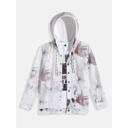 CAVIO Boys Abstract Printed Lightweight Jacket with Tshirt-picture-34