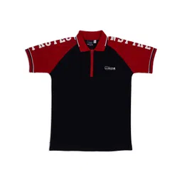 CAVIO Boys Colourblocked Raglan Sleeves Polo Collar Pure Cotton T-shirt-picture-31