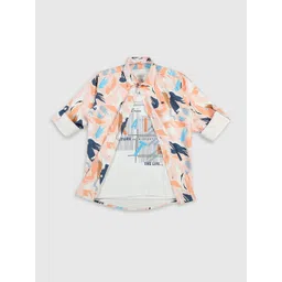 CAVIO Boys Comfort Abstract Printed Cotton Casual Shirt-picture-53