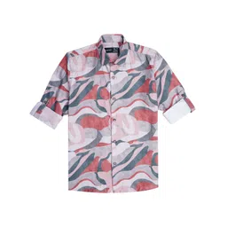 CAVIO Boys Comfort Abstract Printed Spread Collar Casual Shirt-picture-27