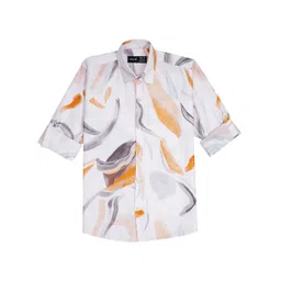 CAVIO Boys Comfort Abstract Printed Spread Collar Casual Shirt-picture-24