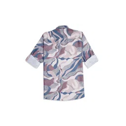 CAVIO Boys Comfort Abstract Printed Spread Collar Casual Shirt image 3