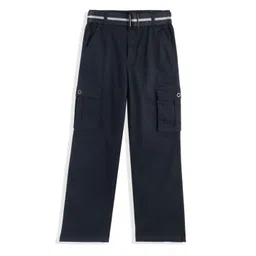 CAVIO Boys Comfort Relaxed Fit Cargos Trousers With Belt-picture-30