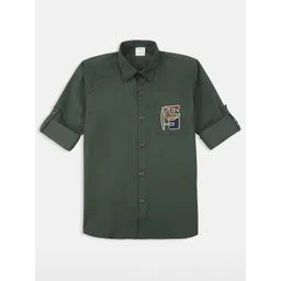 CAVIO Boys Comfort Relaxed Fit Typography Printed Opaque Cotton Casual Shirt-picture-44