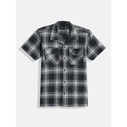 CAVIO Boys Comfort Tartan Checked Pure Cotton Casual Shirt-picture-18