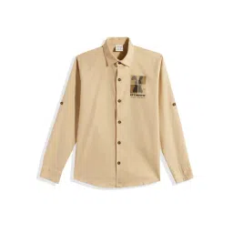 Cavio Boys Cream Cotton Shirt-picture-35