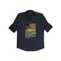 CAVIO Boys Graphic Printed Spread Collar Full Sleeves Cotton Casual Shirt-picture-42