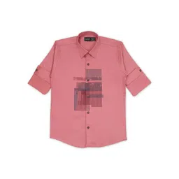 CAVIO Boys Graphic Printed Spread Collar Full Sleeves Cotton Casual Shirt-picture-26