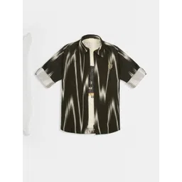 CAVIO Boys Green Cotton Printed Comfort Casual Shirts-picture-35