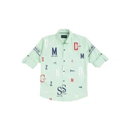 CAVIO Boys Green Printed Casual Shirt-picture-36