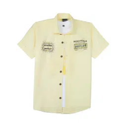 Cavio Boys Lemon Cotton Comfort Fit Shirt-picture-14
