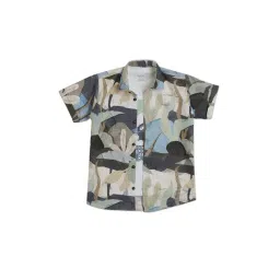 Cavio Boys Multicolor Cotton Comfort Fit Floral Shirt with T-Shirt-picture-31