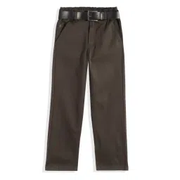 Cavio Boys Olive Green Regular Fit Pant-picture-12