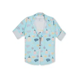 CAVIO Boys Pack of 2 Comfort Spread Collar Graphic Printed Cotton Casual Shirts-picture-17