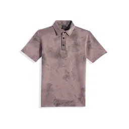 CAVIO Boys Tie and Dye Printed Polo Collar T-shirt-image-44