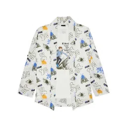 CAVIO Boys Typography Printed Regular Fit Pure Cotton T-shirt With Shirt-picture-31