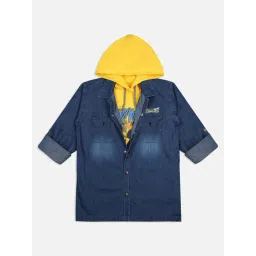 Cavio Boys Yellow & Blue Solid Full Sleeves Clothing Sets-picture-41