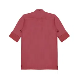CAVIO Cotton Full Sleeves Solid Shirt - Pink image 3