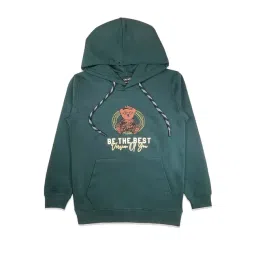 Cavio Kids Dark Green Printed Full Sleeves Sweatshirt-picture-22