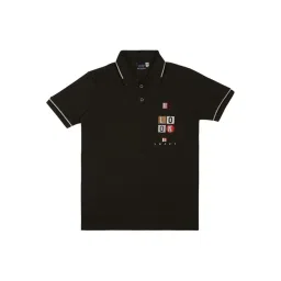 Cavio Kids Dark Olive Printed Polo T-Shirt-picture-13