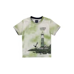 Cavio Kids Green & White Printed T-Shirt-picture-40