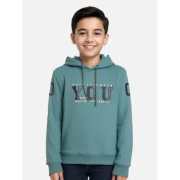 Cavio Kids Green Printed Full Sleeves Hoodie-picture-27