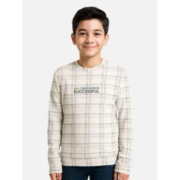 Cavio Kids Grey Checks Full Sleeves Sweatshirt-picture-21