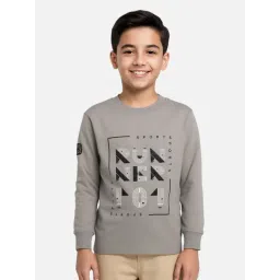 Cavio Kids Grey Printed Full Sleeves T-Shirt-picture-30
