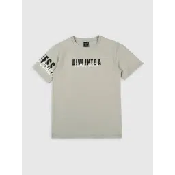 Cavio Kids Grey Printed T-Shirt-picture-18