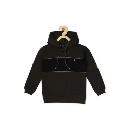 Cavio Kids Olive Cotton Color Block Full Sleeves T-Shirt-picture-14