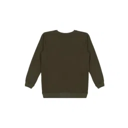 Cavio Kids Olive Printed Full Sleeves T-Shirt image 2